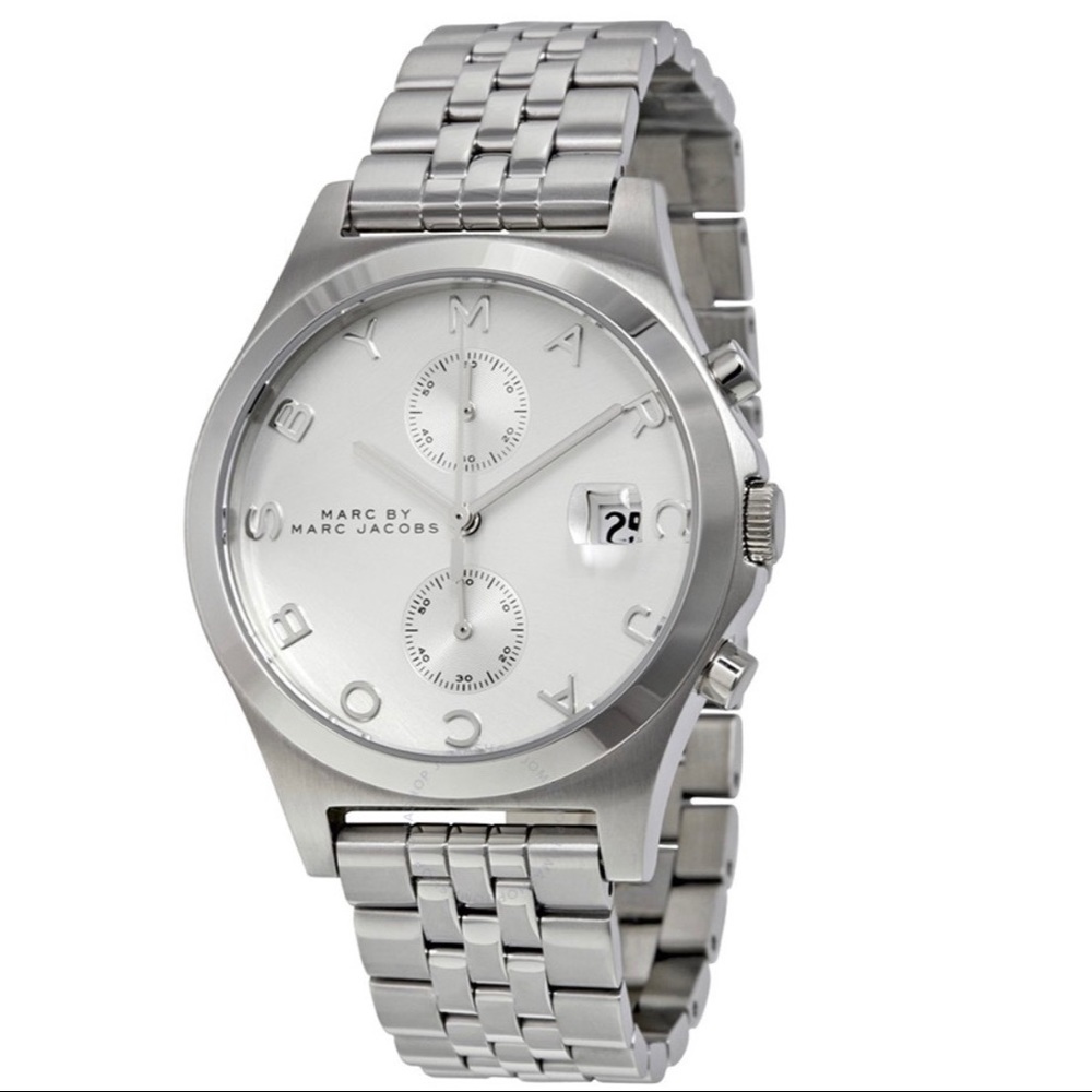 Marc Jacobs Ladies Silver Ferus Watch MBM3378